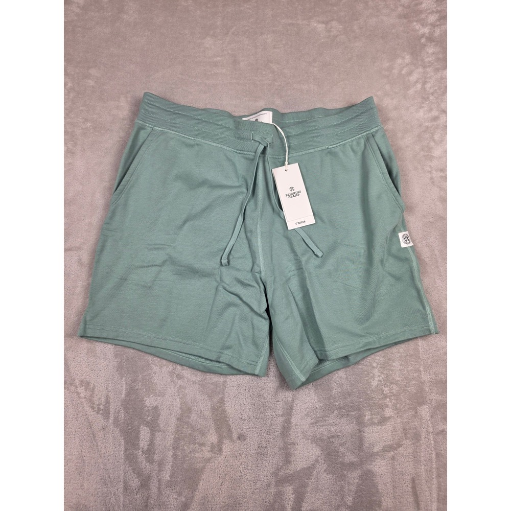Reigning Champ Midweight French Terry Shorts Mens XL Sage 6" Inseam Athleisure